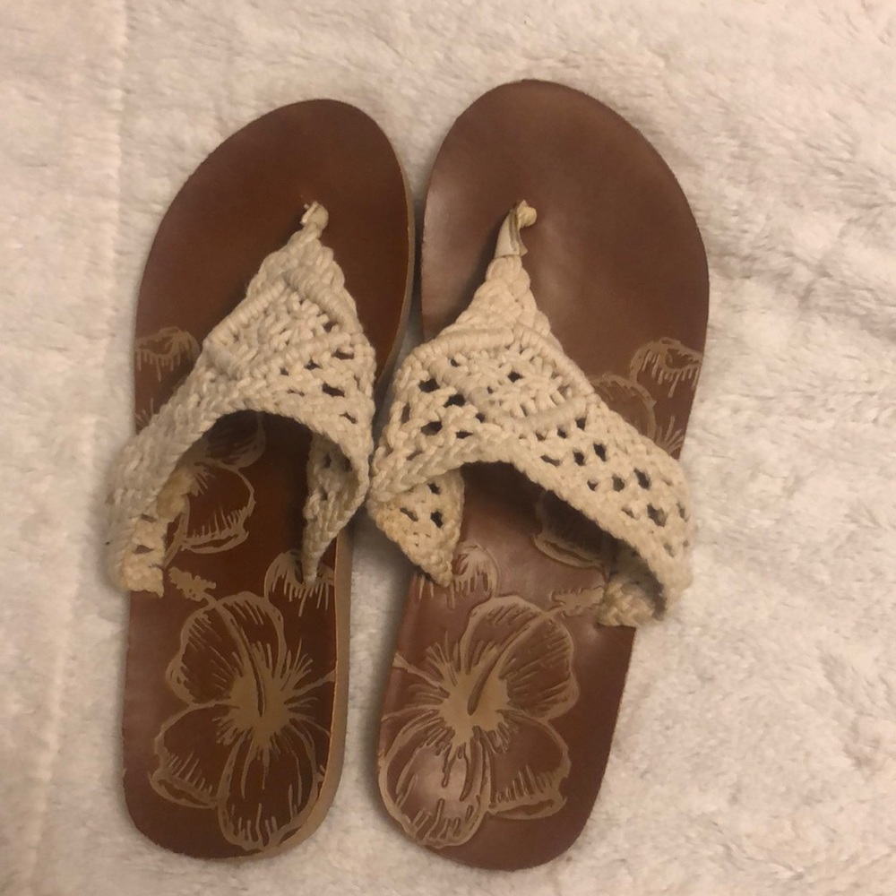 Crochet sandals